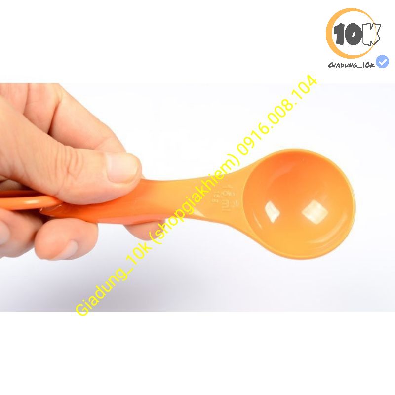 Bộ 05 Thìa đong Bằng Nhựa Cao Cấp (thìa đo lường) (c3)