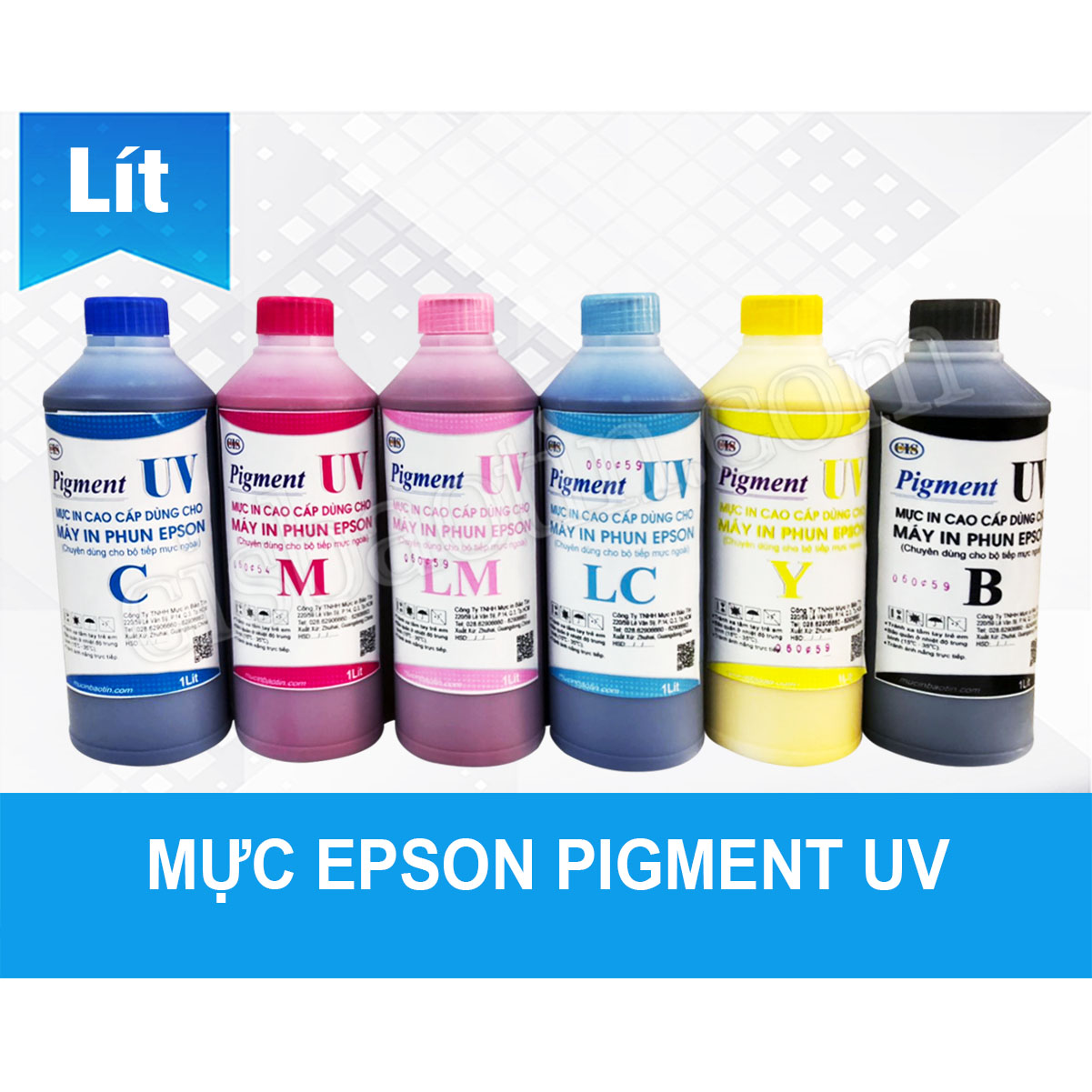 [HCM]MỰC IN PHUN EPSON- MỰC IN PIGMENT UV- LÍT