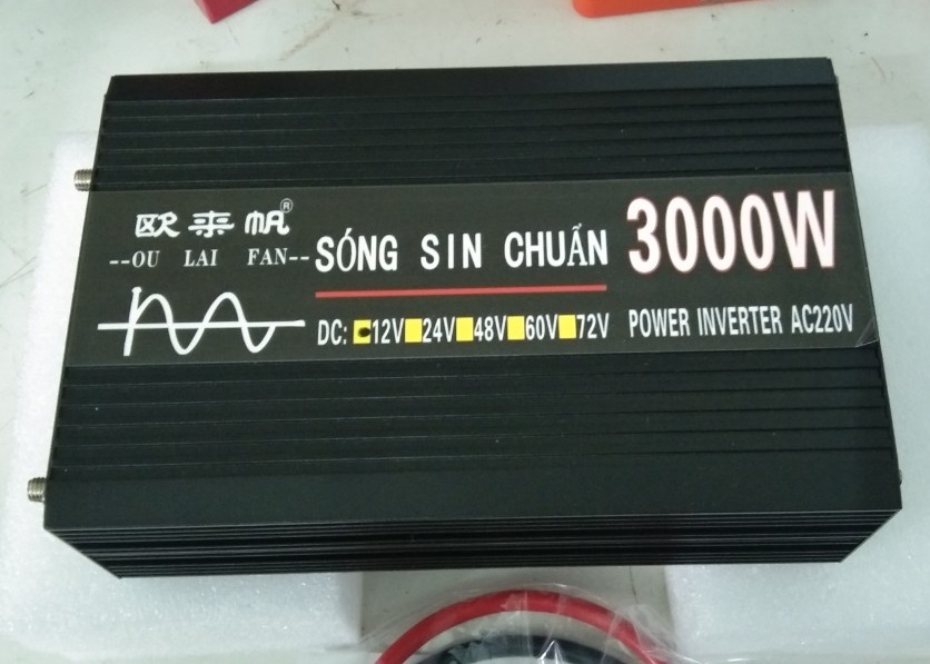 KICH ĐIỆN INVERTER 12V 3000W SÓNG SIN CHUẨN