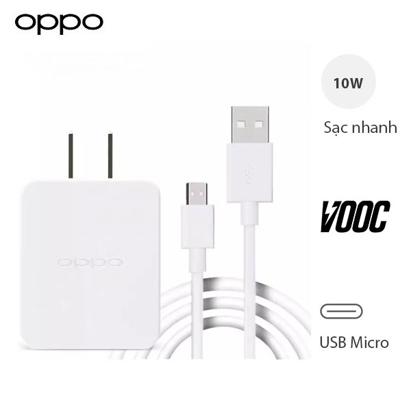 Bộ sạc dành cho OPPO 2A (AK-717) Cáp Micro USB - Chuẩn Zin Xịn