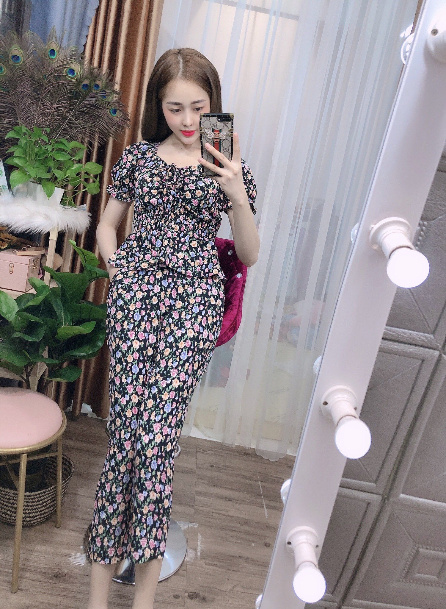 đồ ngủ nữ đồ ngủ nữ pijama vải lụa thái - [MIỄN PHÍ SHIP] [Giá niêm yết là giá của 1 áo]