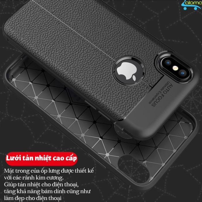 ỐP LƯNG VÂN DA CAO CẤP AUTO FOCUS CHO IPHONE 7 PLUS - 8 PLUS
