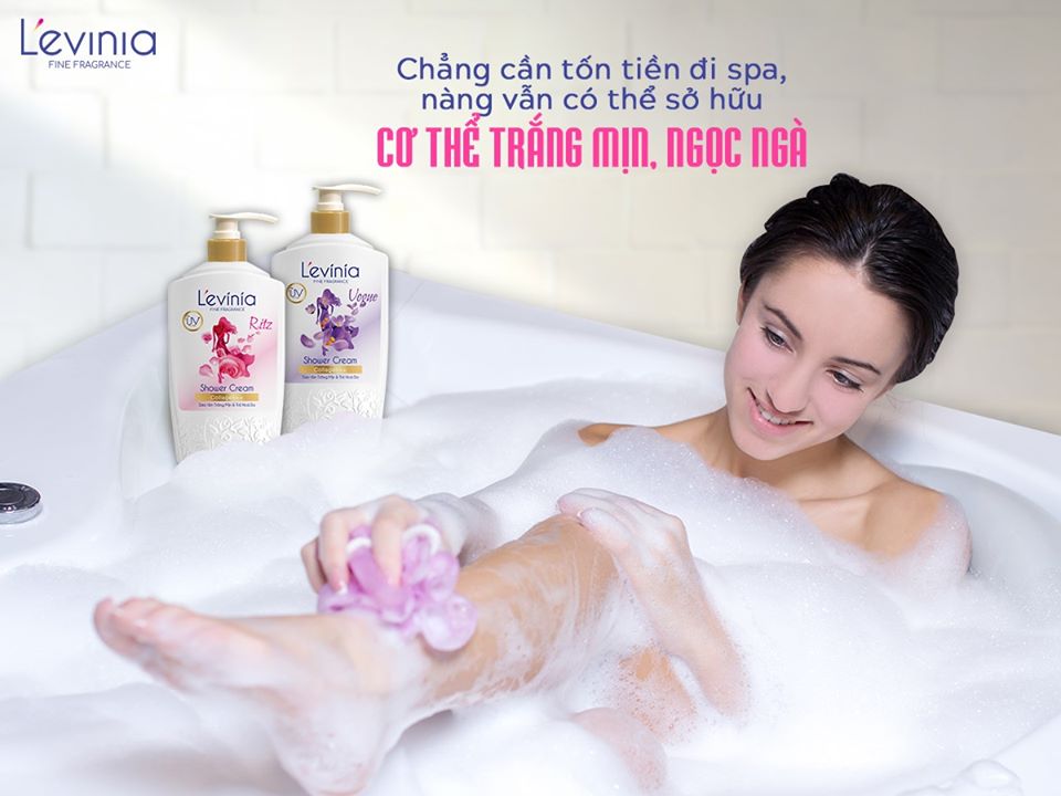Sữa Tắm Levinia 700g Hồng - Tím (L'evinia)