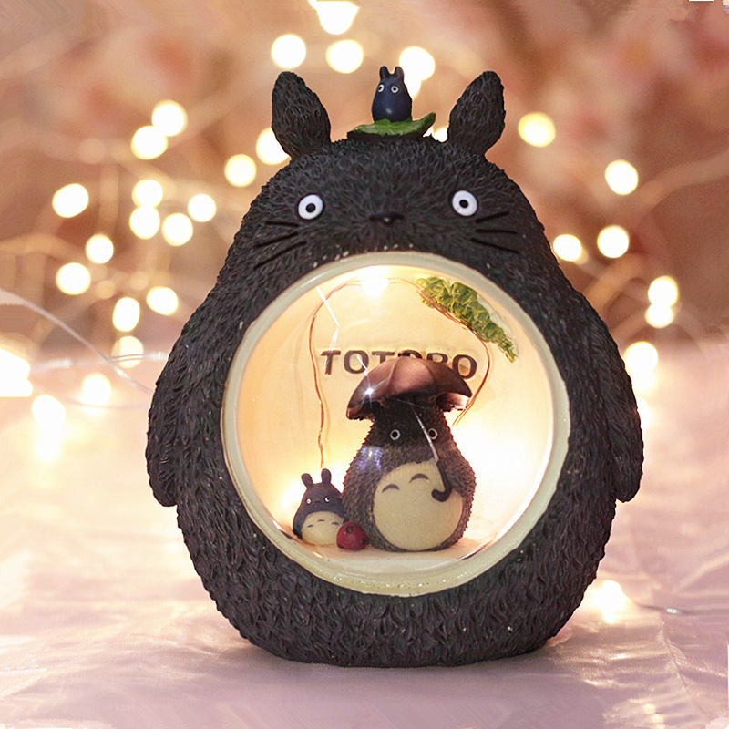 Đèn ngủ TOTORO để bàn trang trí có đèn phát sáng