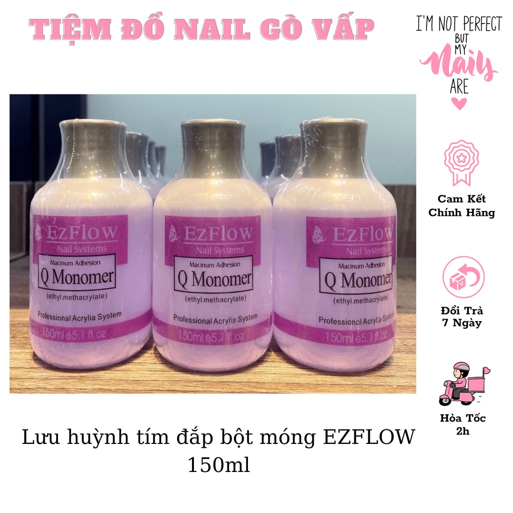 Lưu Huỳnh Tím Đắp Bột Móng EZFLOW 150ml