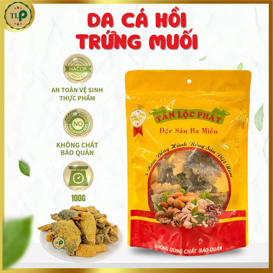 DA CÁ HỒI TRỨNG MUỐI TÂN LỘC PHÁT BỊCH 100G