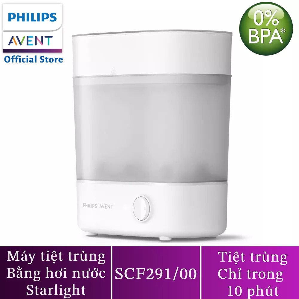Máy tiệt trùng bình sữa 3 trong 1 Philips Avent Starlight SCF291/00