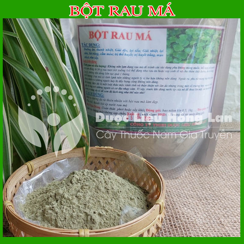 ✅[THƯỢNG HẠNG] 500g Bột Rau Má nguyên chất (không chất bảo quản, không pha tạp chất)