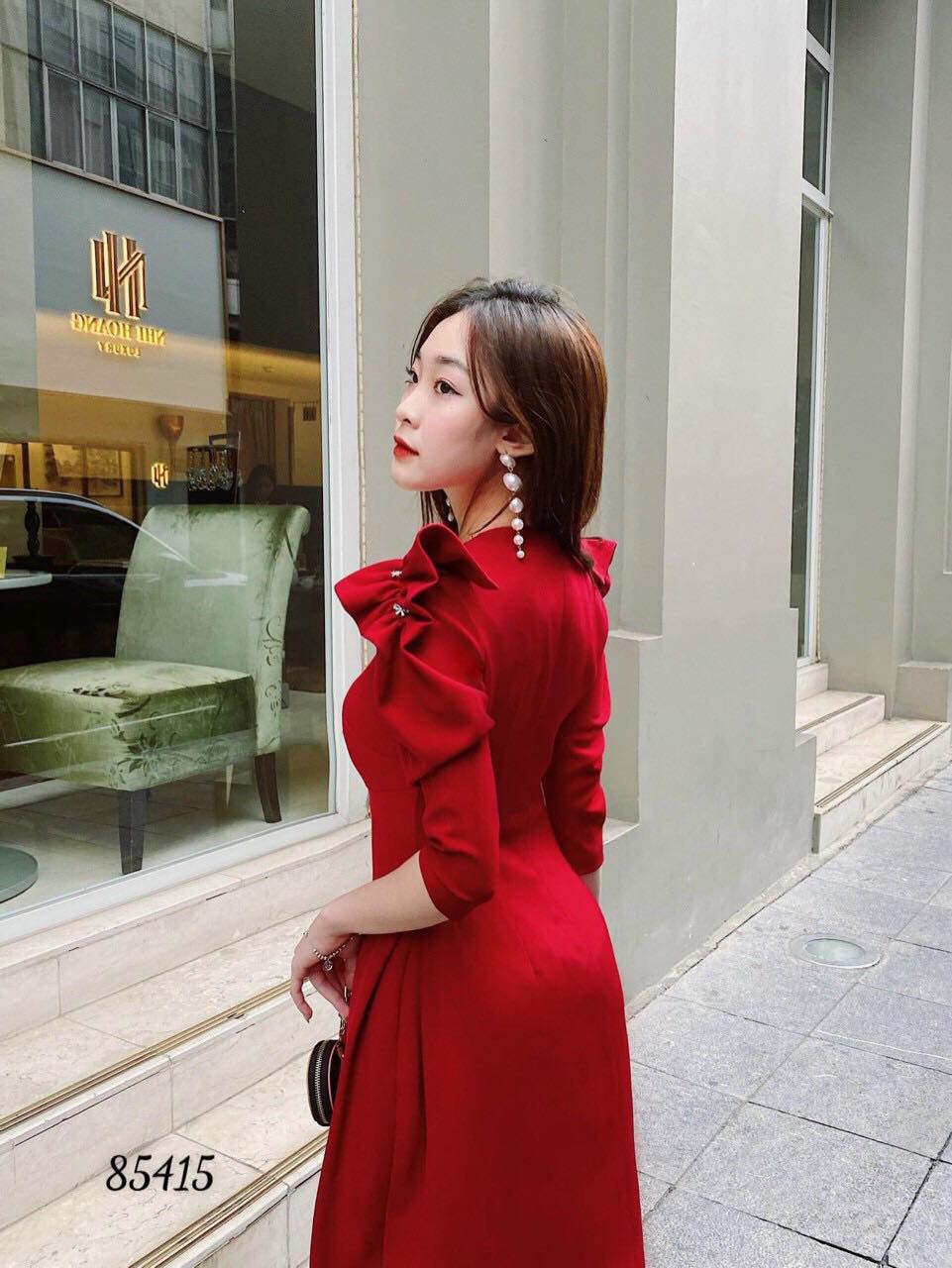 [HCM]ĐẦM XÒE DỰ TIỆC CỔ VUÔNG TAY PHỒNG DỄ THƯƠNG