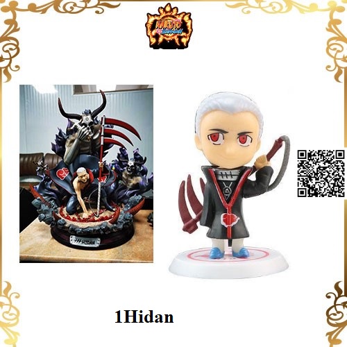 1084 Mô hình Akatsuki Naruto Chibi nhân vật 1-Hidan