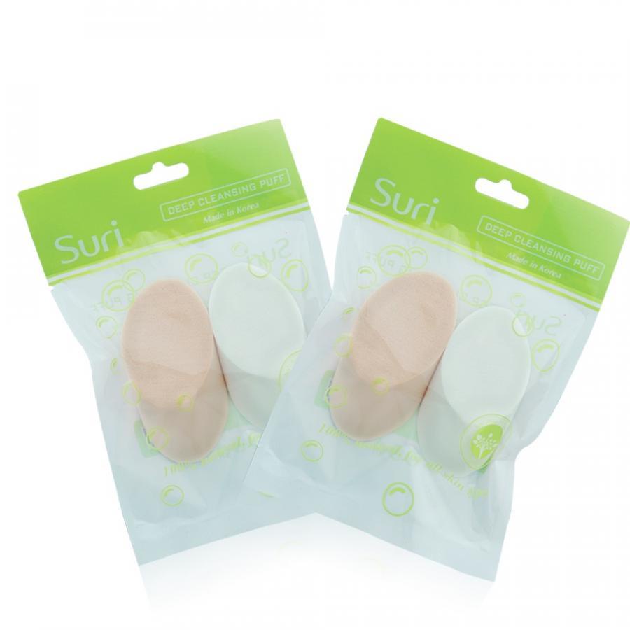 Bông phấn tán kem nền dạng xúc xích SURI (2 cái/ gói)
