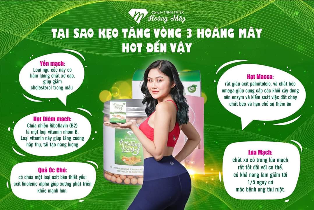 Kẹo Tăng Vòng 3 Hoàng Mây