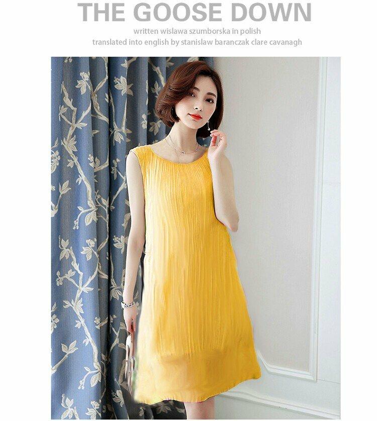 [HCM]đầm bầu suông dập li