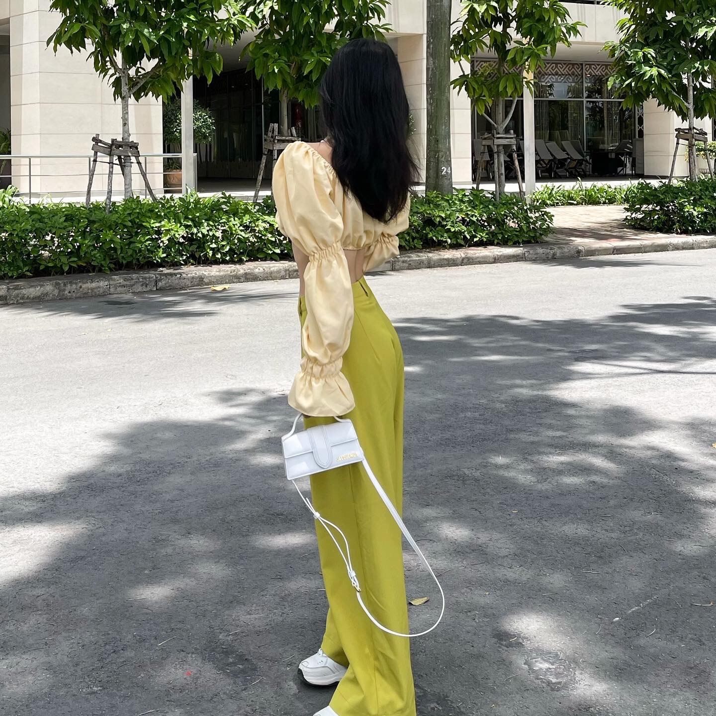 [Nhập mã LAZFASHION34-giảm 15% tối đa 99k/600k]SAP-Áo croptop tay lồng đèn