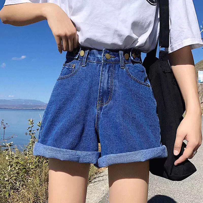 Quần Short Cạp Cao Sắn Gấu_C3