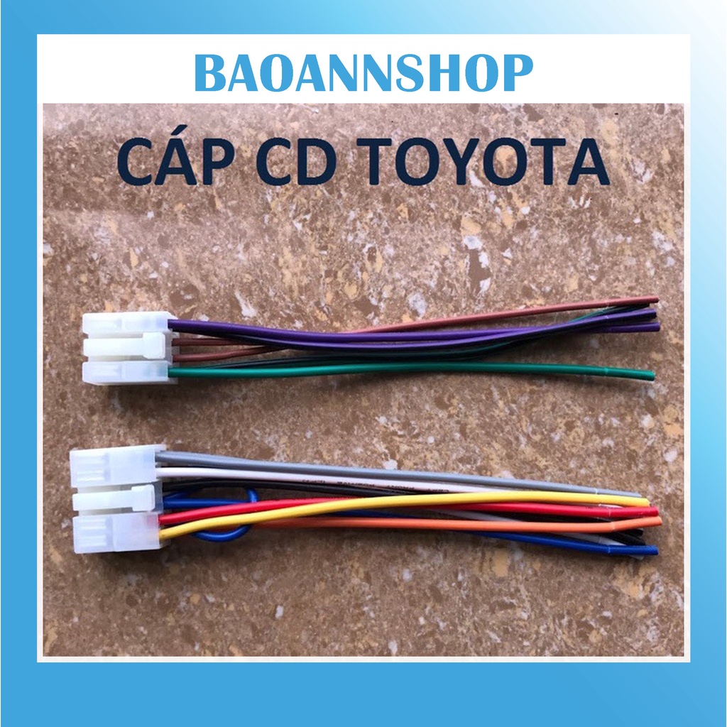 Jack nguồn và jack loa cho đầu cd dvd toyota camry vios inova fotuner yaris