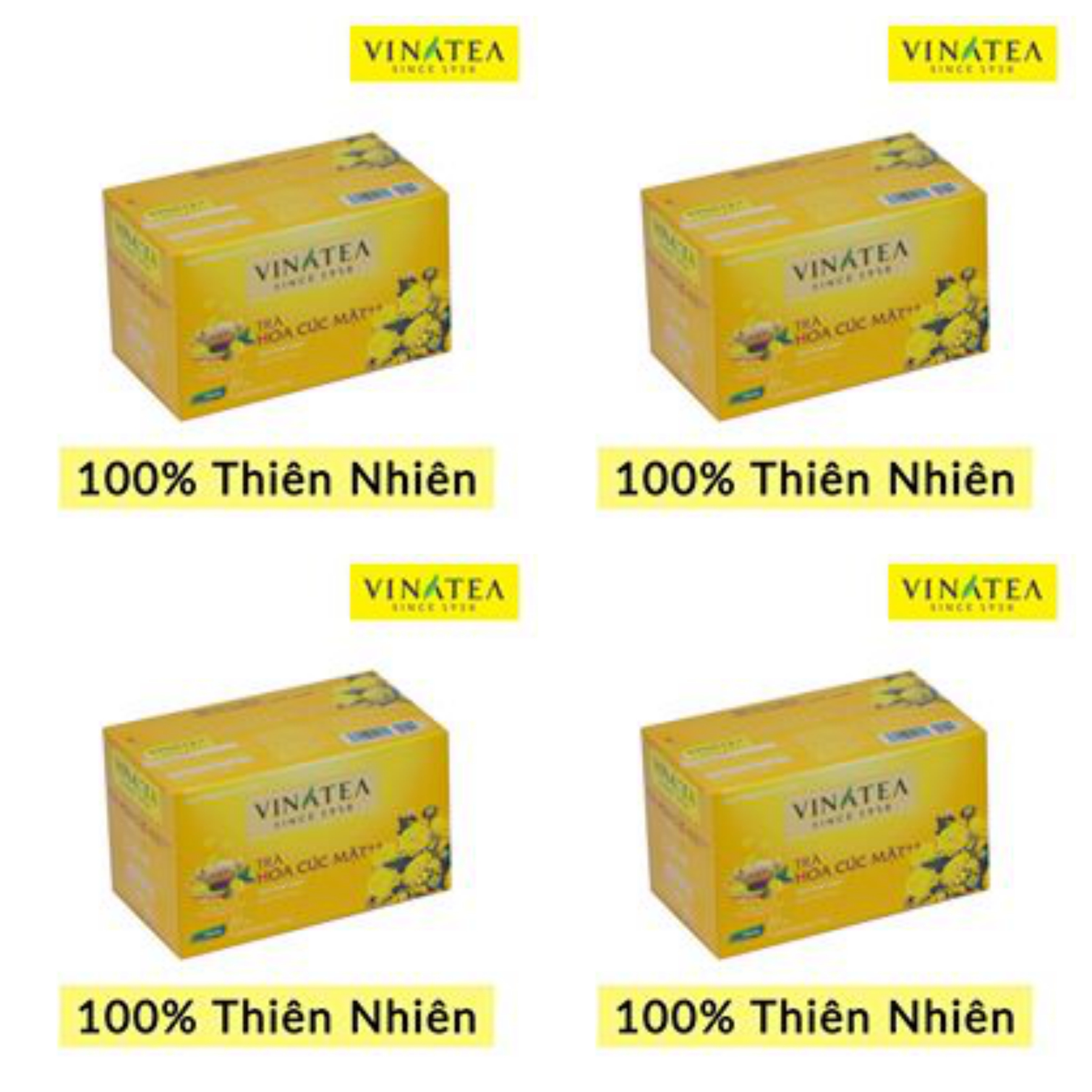 [HCM]Combo 04 Hộp trà Cúc mật++ Vinatea