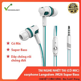 Tai nghe nhét tai earphone Langsdom JM26 Super Bass NEW EDITION