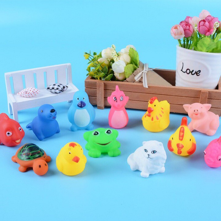 Thú thả bồn tắm set 13 con