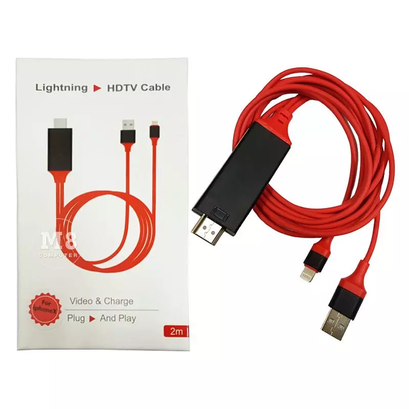 Cáp chuyển tín hiệu Iphone Lightning To HDMI - Siêu xịn - Kết nối sang tivi