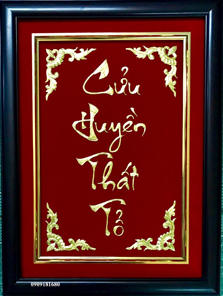 [HCM]Cửu Huyền Thất Tổ liễn thờ Gia Tiên