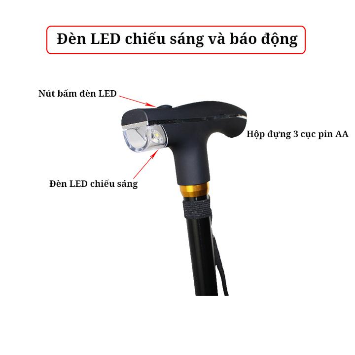 Gậy có đèn LED cho người già GA3