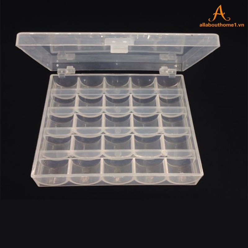 Hộp nhựa đựng suốt chỉ 25 ngăn