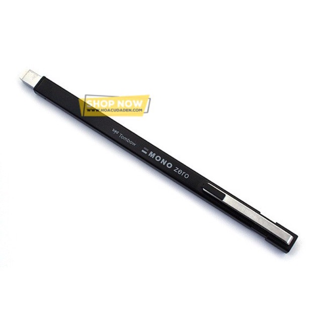 [HCM]Gôm bấm Tombow MONO Zero đầu vuông - Metal (Silver black blue pink)
