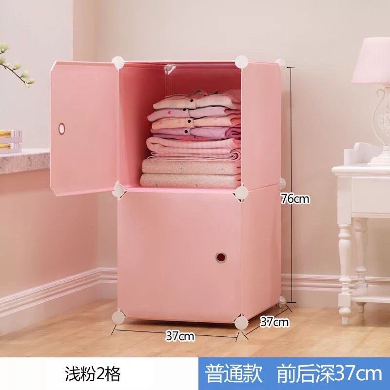 TỦ NHỰA LẮP GHÉP MINI GIÁ RẺ 2 Ô