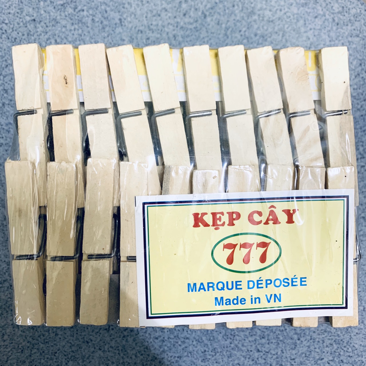 Lốc 100 kẹp gỗ không màu kẹp phơi quần áo bằng cây, kẹp cây