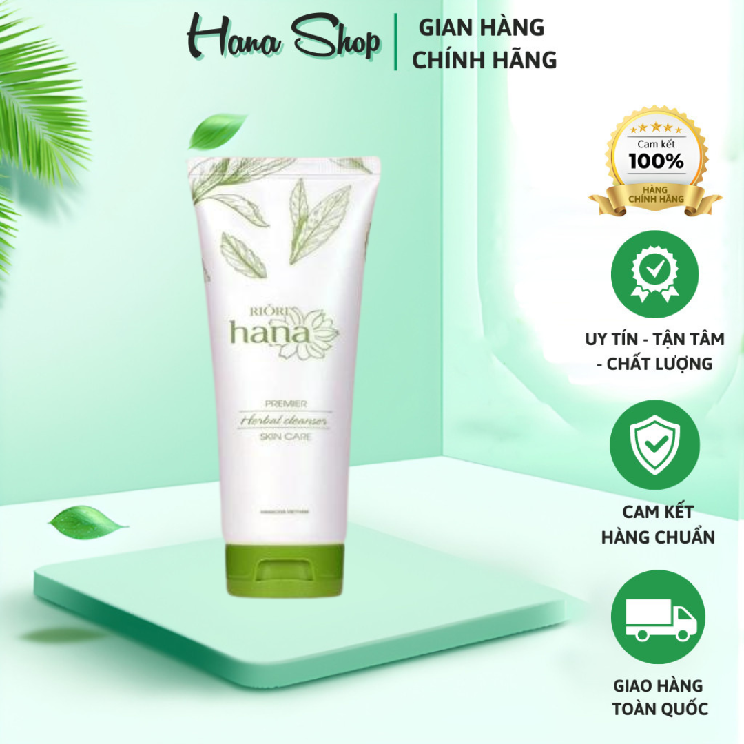 [MUA 1 TẶNG BÔNG TẨY TRANG 80M] Sữa Rửa Mặt Thảo Dược Riori Herbal Cleanser 120G