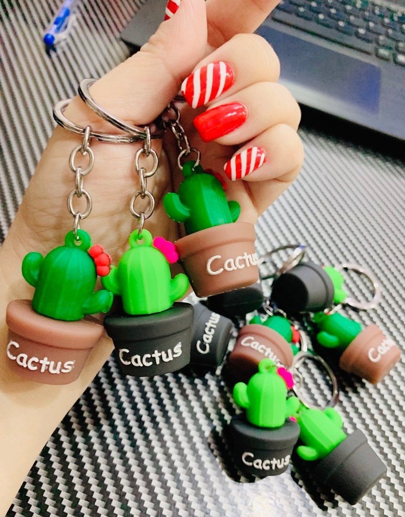 Móc Khóa Hình Xương Rồng Cactus Siêu Yêu