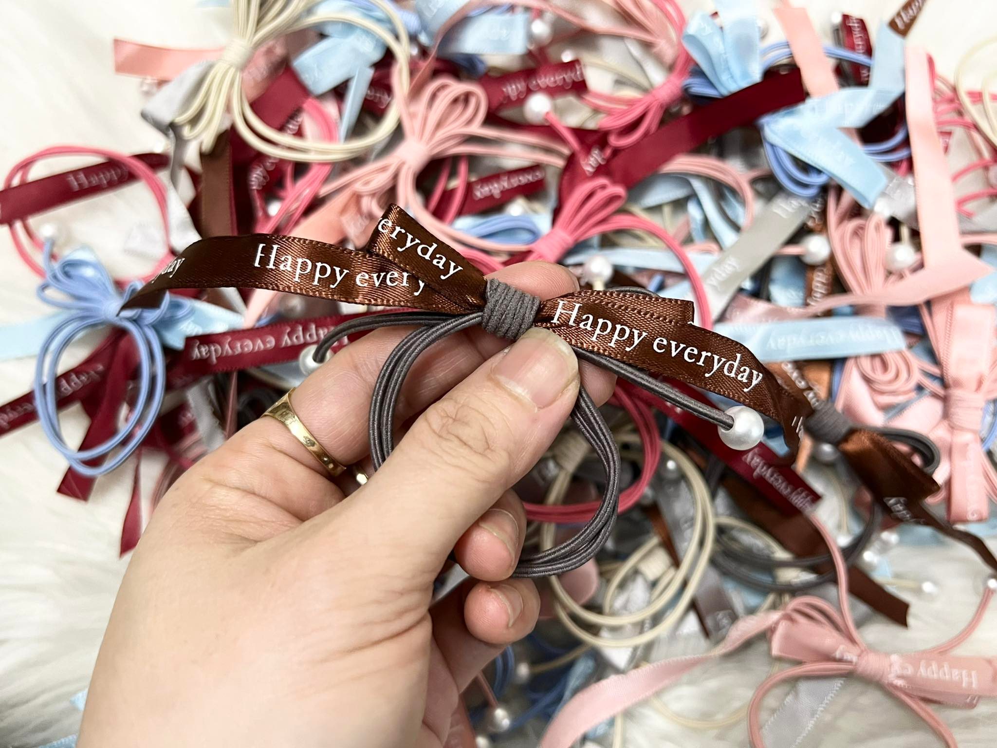 [HCMC] 2-string bow hair tie combo