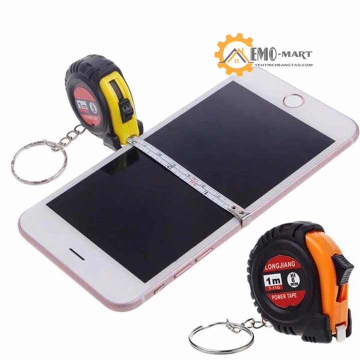 [FreeshipMAX] Móc khóa thước rút mini 1 mét