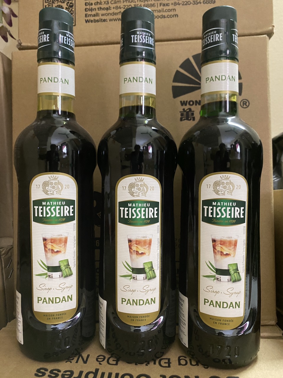 Siro Teisseire Lá Dứa 700ml - Teisseire Pandan Syrup date mới giao hàng nhanh giá tốt