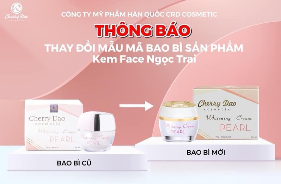 Kem face dưỡng trắng da mặt ngọc trai CRD