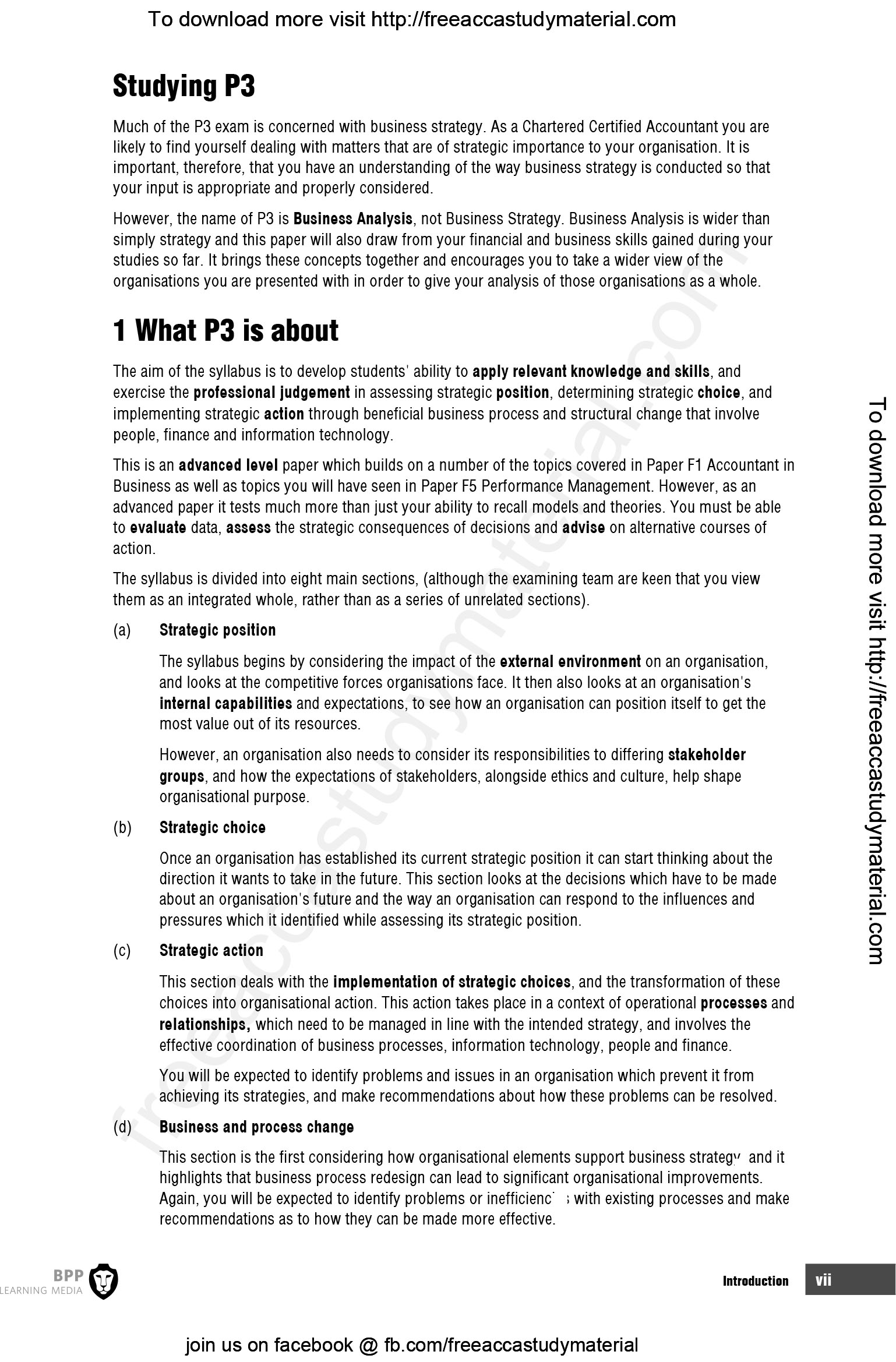 ACCA P3 Business Analysis Study Text - Hanoi Book Store