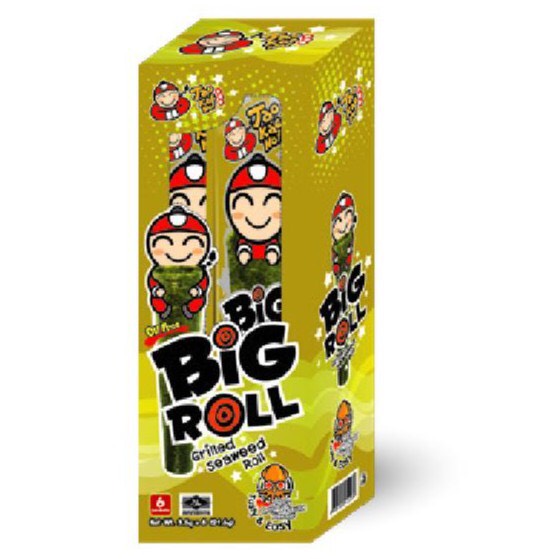 Hộp 6 gói rong biển ăn liền TaoKaeNoi BIG ROLL (3g/gói)