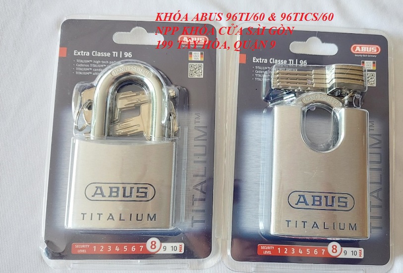 [HCM] Khoá ABUS CHỐNG CẮT TITALIUM 96TICS/60