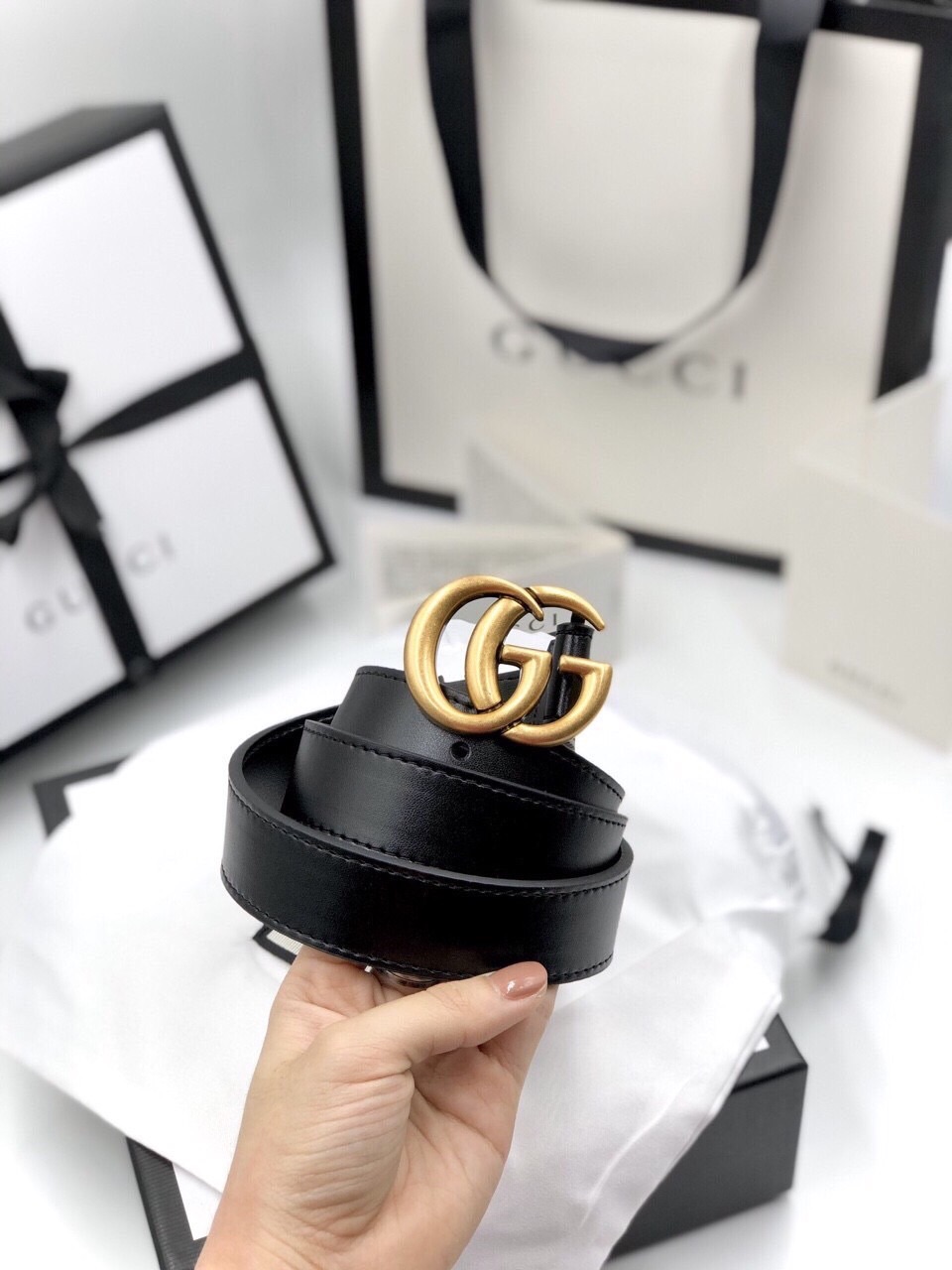 [HCM]THẮT LƯNG NỮ DA THẬT CAO CẤP FULL BOX