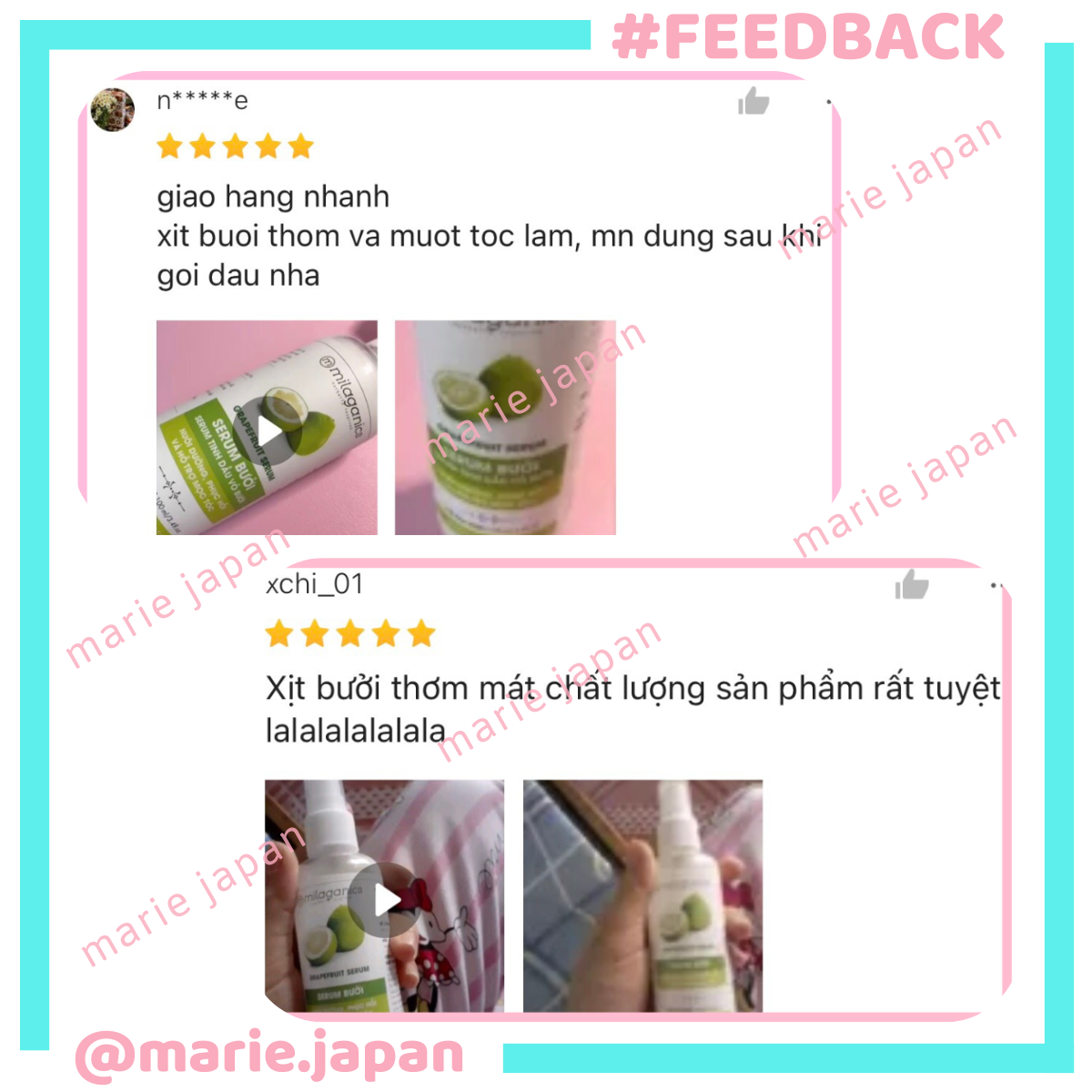 Serum Bưởi Milaganics Giảm Rụng Kích Mọc Tóc Chai 100ml