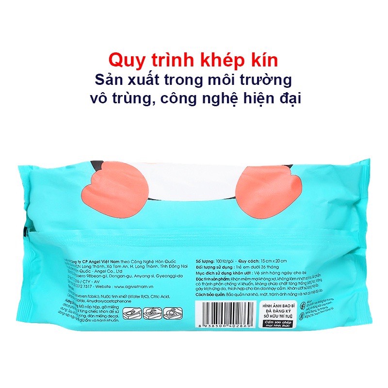 Combo 5 Gói Khăn ướt Agi không mùi 80 tờ (Hàng công ty, bao bì mẫu mới)