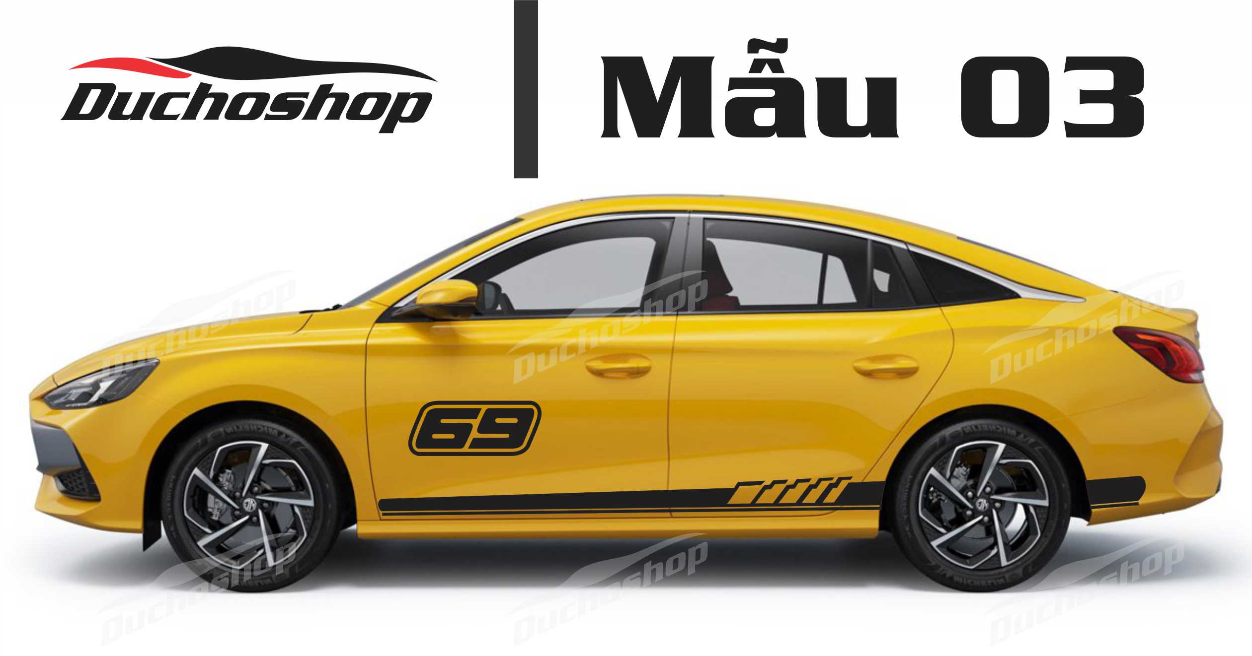 tem dán sườn xe MG thể thao 001