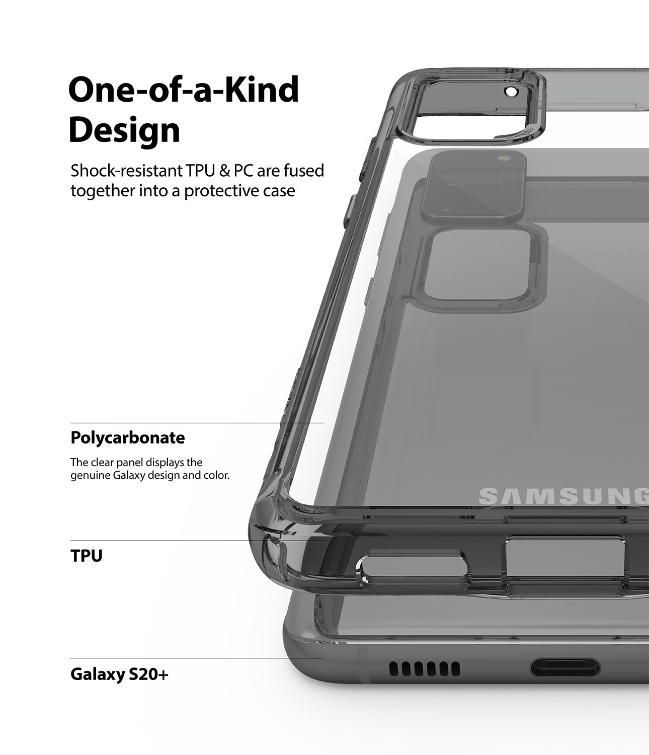Ốp lưng Galaxy S20 / S20 Plus Ringke Fusion Hàn Quốc (Ringke Fusion for Galaxy S20 / S20+ Korea Case)
