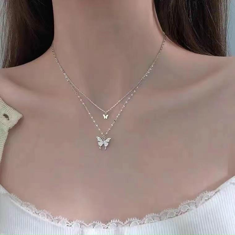 Dây chuyền cánh bướm đính cườm DC1