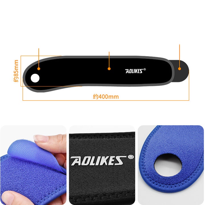 Băng bảo vệ cổ tay tránh chấn thương AOLIKES A33 xỏ ngón- Băng cổ tay hổ trợ chơi thể thao