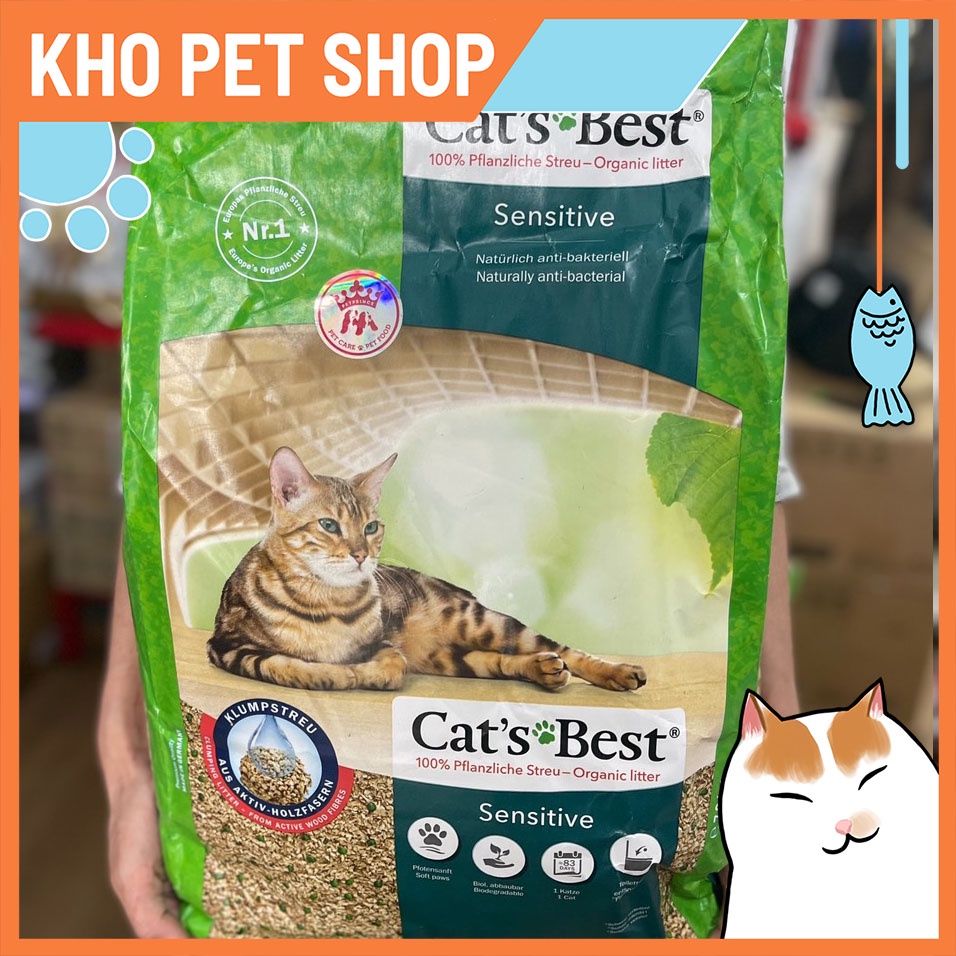 (7KG)Cát gỗ Cat's Best Sensitive túi 7KG