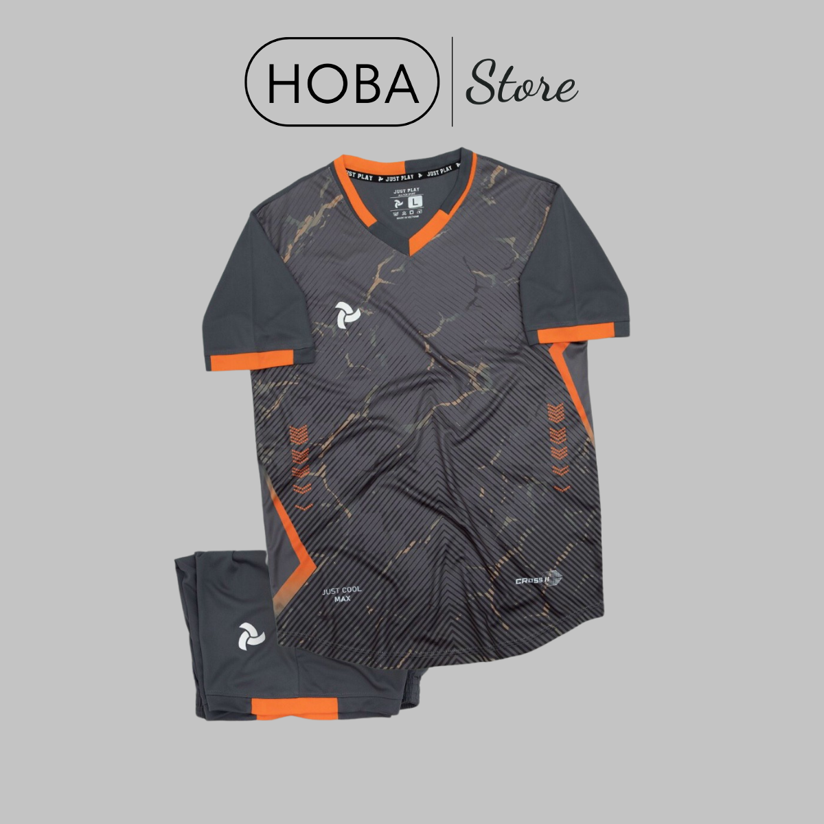 Bộ quần áo thể thao bóng đá CROSS II Đen