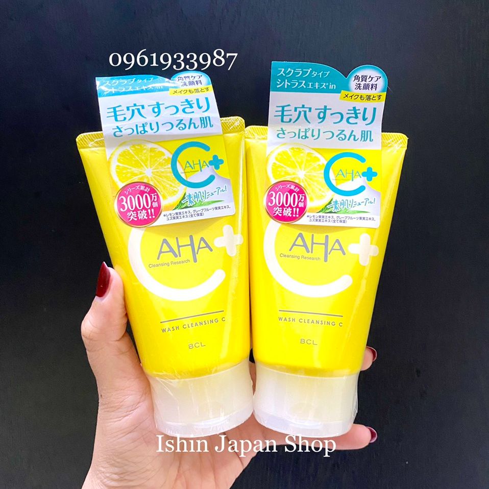 (Mẫu mới đủ loại) Sữa rửa mặt AHA Wash Cleansing 120g nhật bản