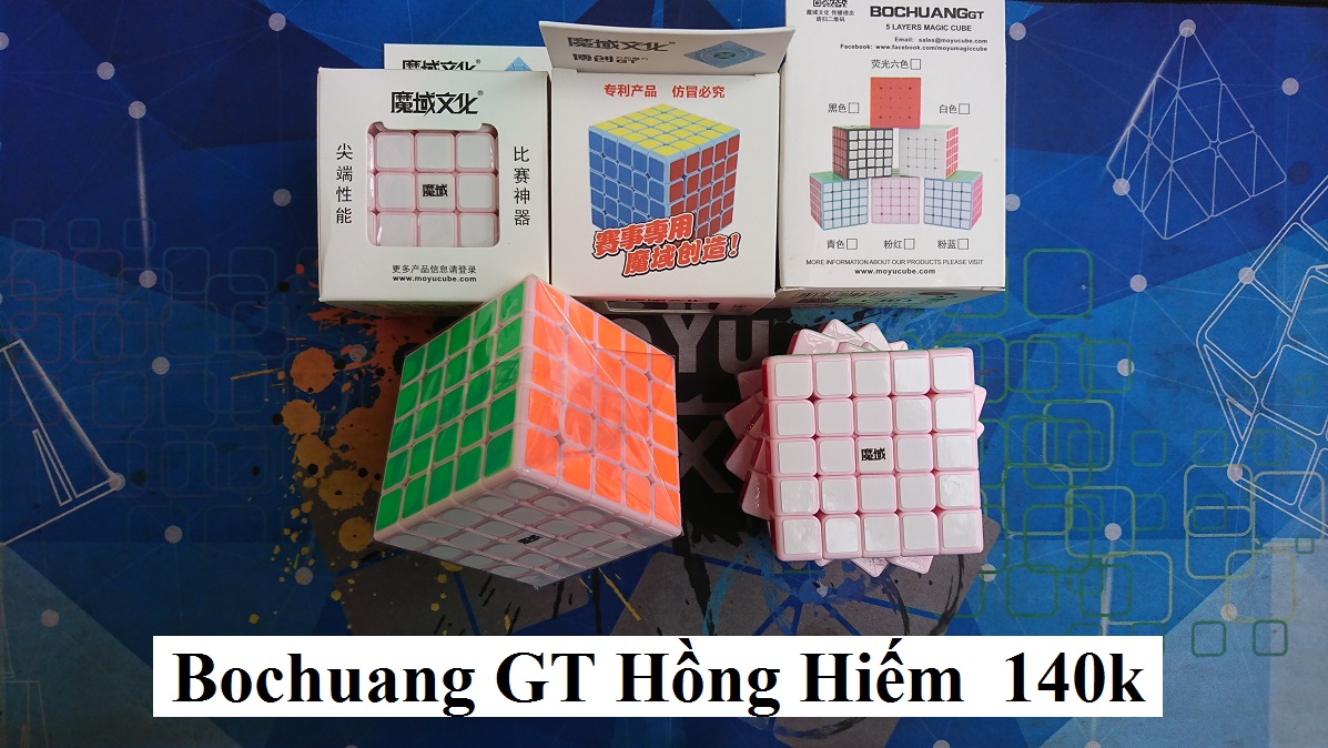 Rubik 5x5x5. Flagship Siêu Giảm Giá Moyu Bo Chuang GT Hồng Hiếm